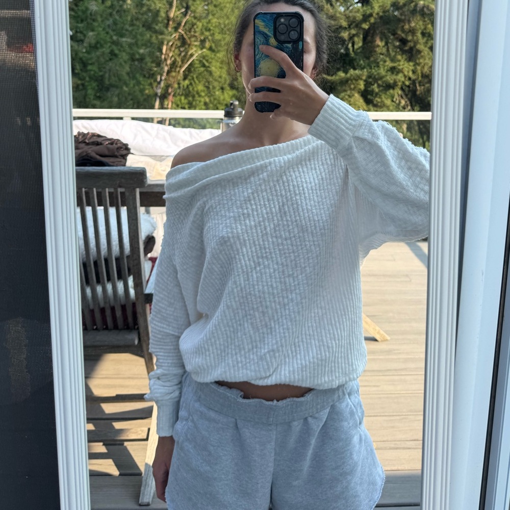 White Nordstrom off-the-shoulder top